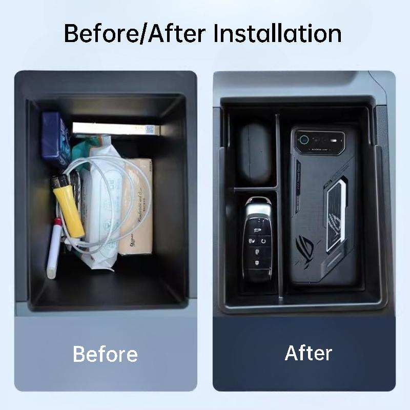 For GAC AION Y Plus 23-25 Center Console Armrest Box Storage Box Tidying Organizer Tray Container Car Interior