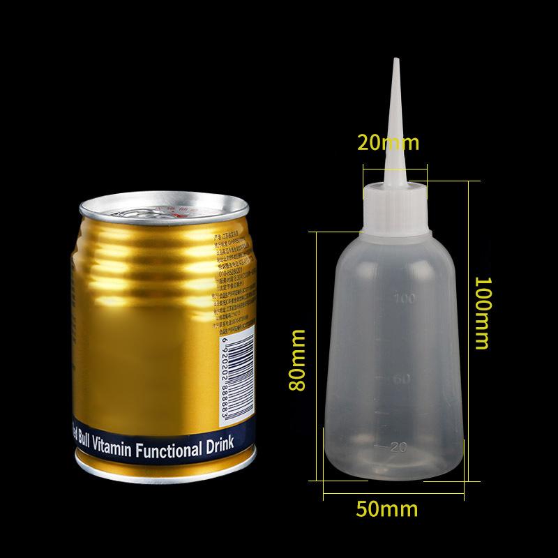 5Pcs 40/100Ml Plastic Clear Tip Applicator Bottle Squeeze Bottle Suitable For Crafts Art Glue Multi Purpose Refillable Empty