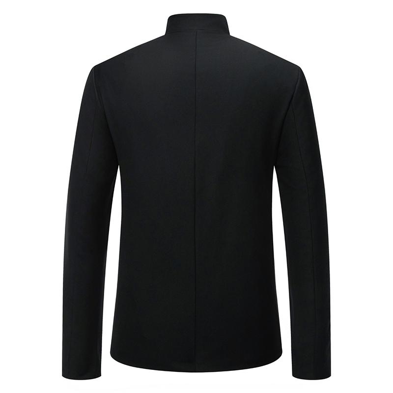 Cozy Up Men Wedding Stand-up Collar Embroidered Wedding Casual Slim Single-breasted Suit