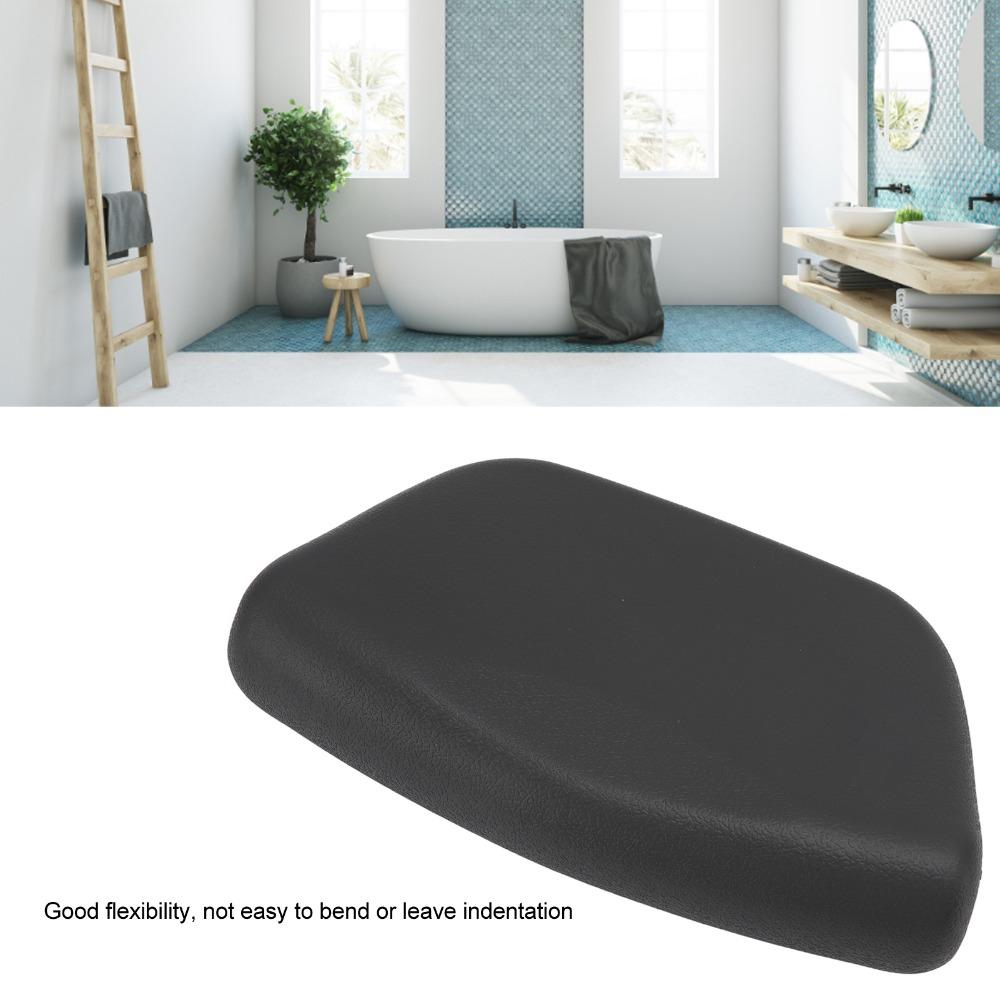 PU Silicone Bath Pillow Black Spa Pillow Durable Bath Tub Pillow Relaxing Soak