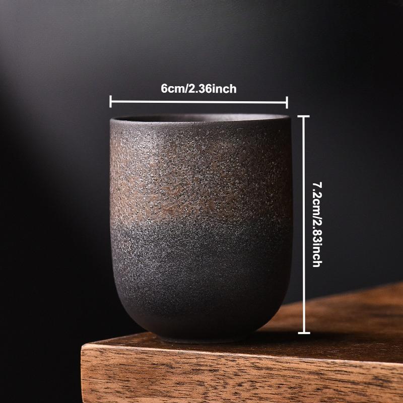 Креативные ретро кофейные чашки из каменной керамики ручной работы, кружки для пива, чая, виски, посуда для напитков, чашка для латте, чайная чашка, чайная посуда для кухни