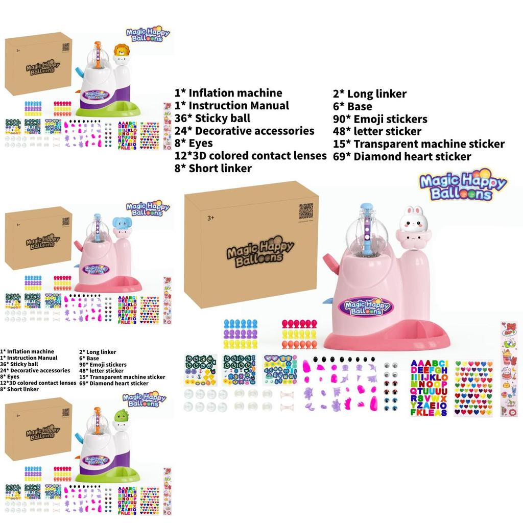 Трансграничная игрушка Bobo Sticky Play Сделай сам Прыгающий мяч с генератором пузырей для детей