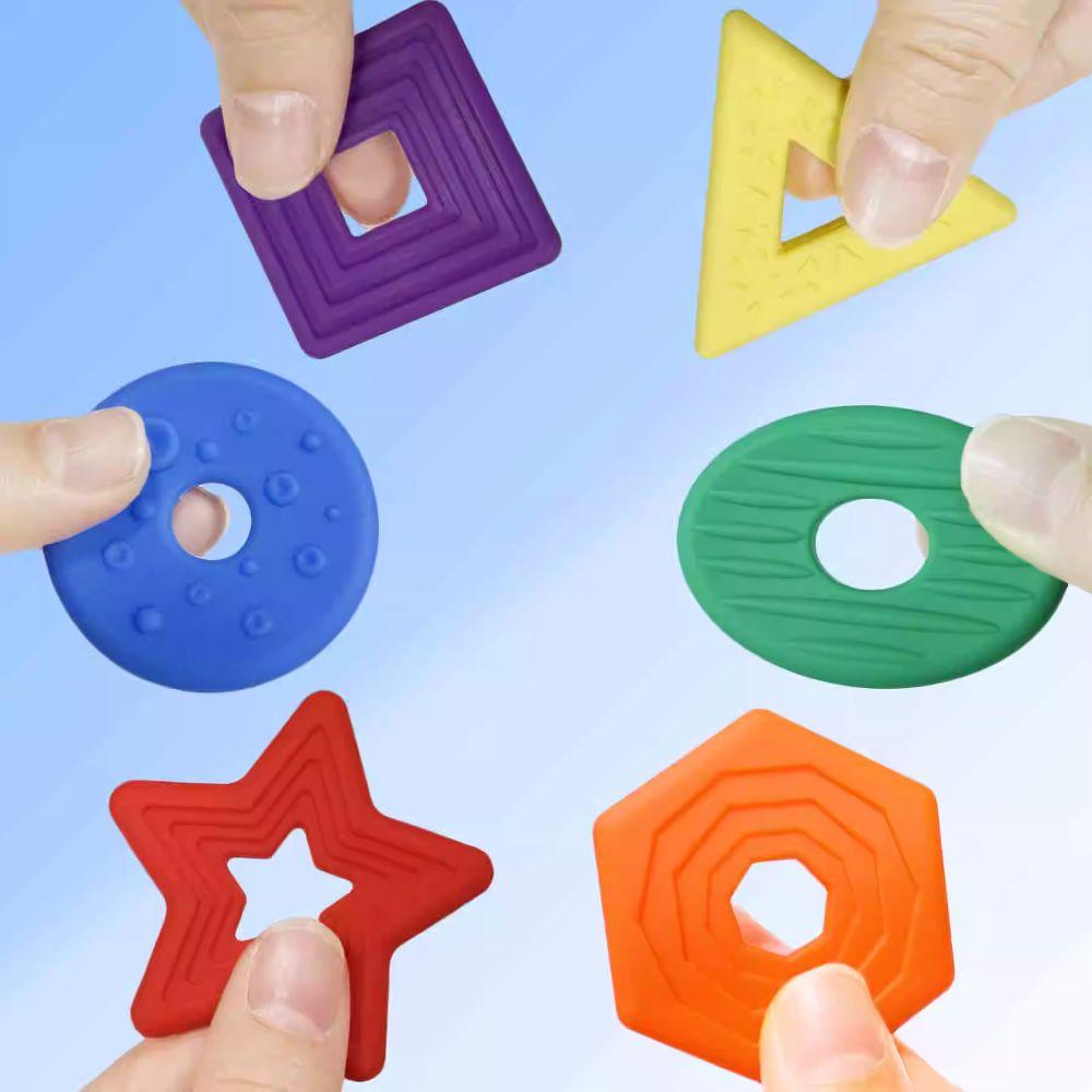 6 шт./набор текстурированных детских сенсорных камней, расслабляющих текстурированных камней для беспокойства, рождественский подарок