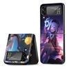 Case For Samsung Galaxy Zflip3 Z Flip 3 5g Zflip Z Flip 4 Flip3 Flip4 Genshin Impact Anime Cute Cover Black Cases Bumper