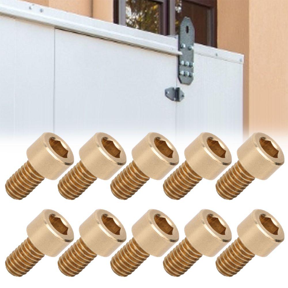 10pcs M6x10 Hex Socket Head Screw Copper Socket Head Bolt Industrial Supplies