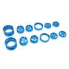4Pcs RC Wheel Hub Set Replacement for Tamiya Alloy High Strength Clamping Wheel Hub Set Blue