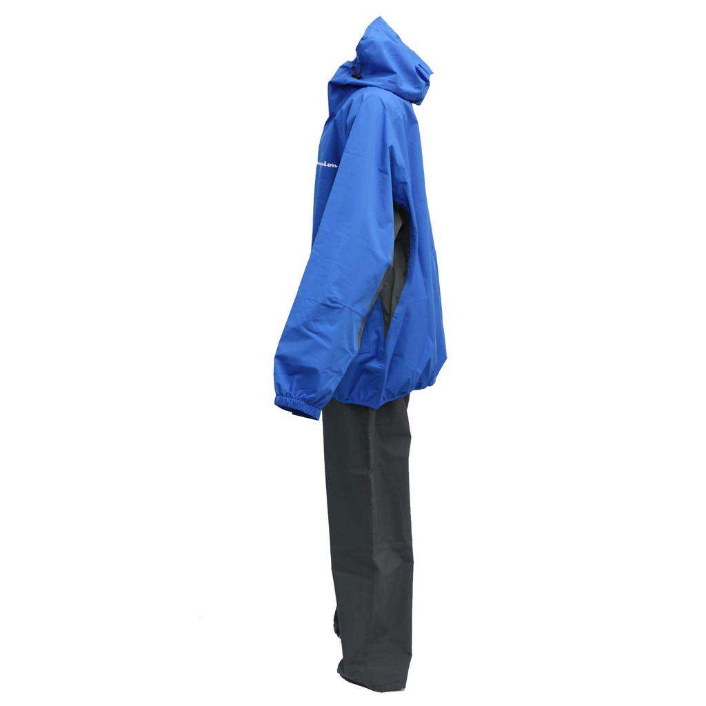 Champion Stretch Rain Suit for Men & Women, Blue, Size LL, Waterproof Top & Bottom Set, Unisex Rainwear CHU18STLL