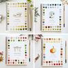 Watercolor Workbook for Beginners 12 Colors Watercolor Paint Set Garden Christmas Autumn Winter Watercolor Book for Kids Adults Teens