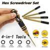 4 в 1 Шестигранные отвертки 1.5 2.0 2.5 3.0 мм Отвертка с шестигранным гнездом Ручной инструмент Металл для вертолетов, самолетов, автомобилей, лодок, RC деталей