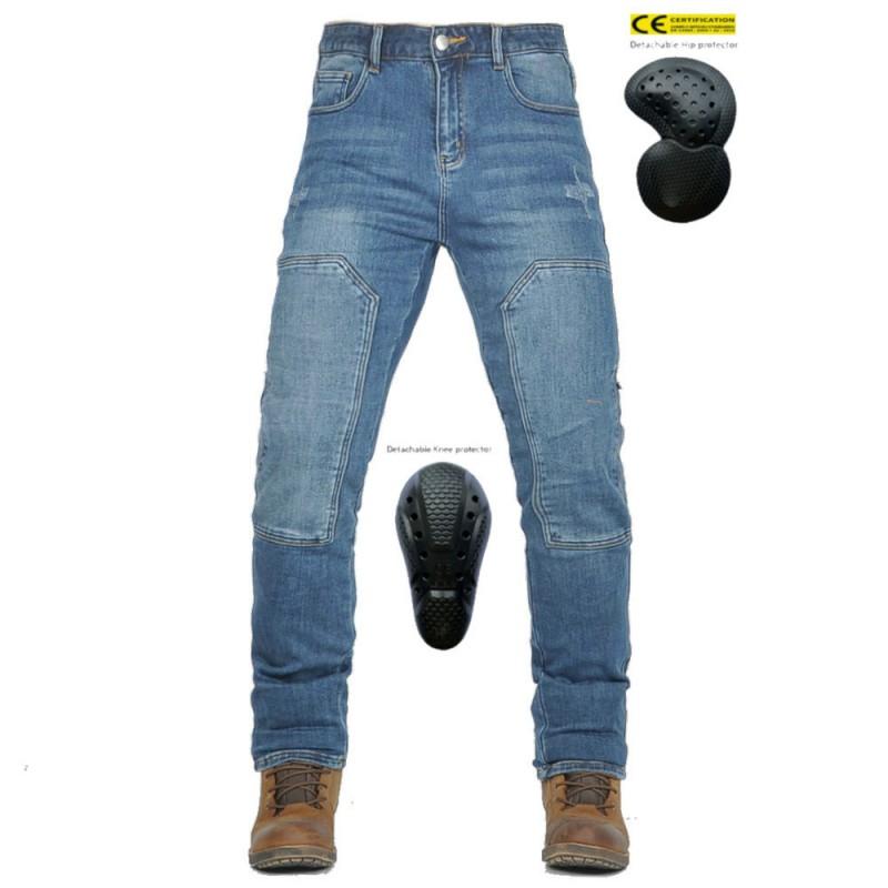 VOLERO Motorcycle Jeans Men Women Casual American Workwear Moto Stretch Retro Off-Road Riding Pants