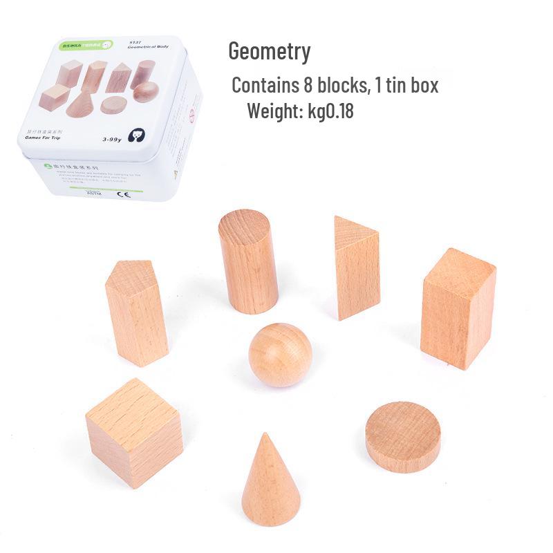 Деревянная дорожная головоломка и игрушка для рыбалки для младенцев, малышей, мальчиков и девочек - Детский строительный блок-пазл в жестяной коробке