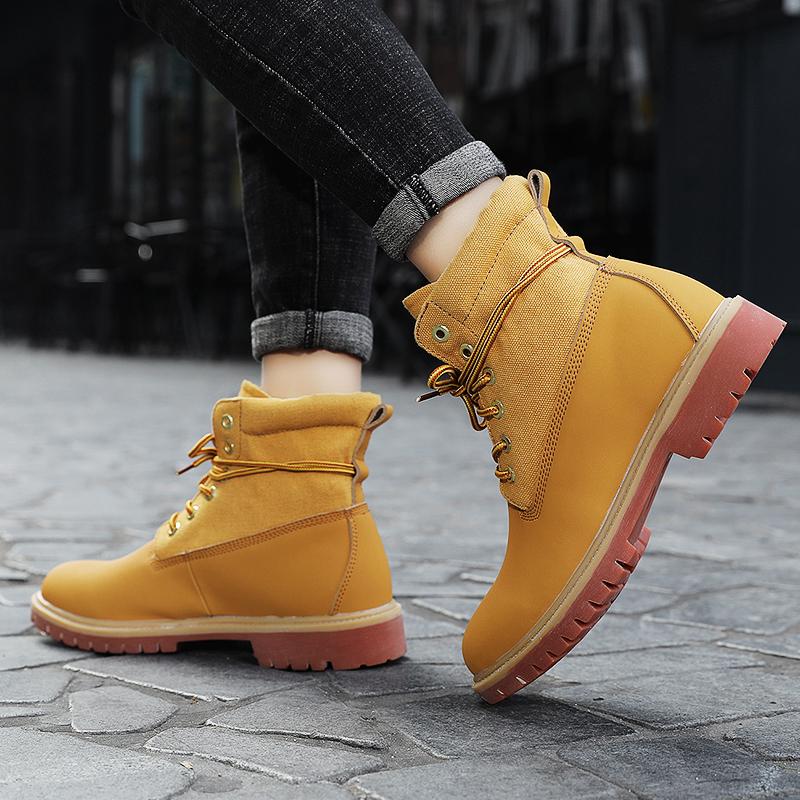 Мужские спилковые кожаные осенне-зимние теплые плюшевые кроссовки, женские зимние ботильоны, обувь для пустыни, рабочие оксфорды в стиле ретро