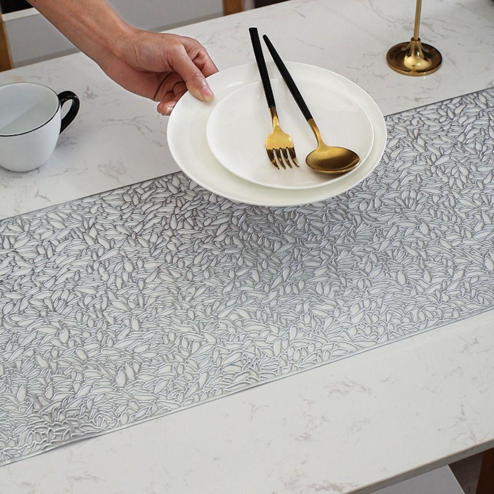 Rectangular Table Cover Anti-stain Tablecloth Long Hollow Table Runner  Banquet