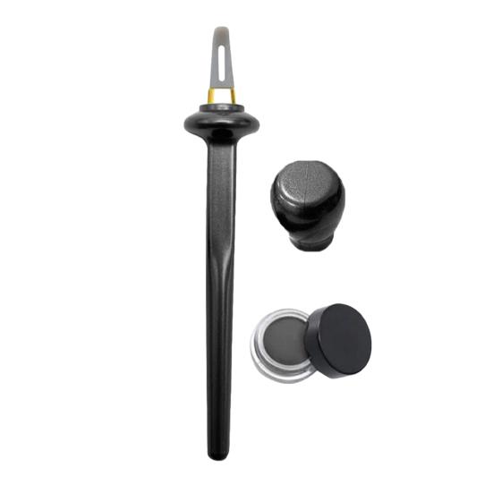 Силиконовый набор для подводки глаз с водостойкими жидкими подводками, гелевой кистью для подводки, многоразовый