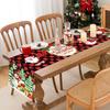 Рождественская скатерть-дорожка Веселое рождественское украшение для дома 2024 Скатерть Рождественский орнамент Навидад Натал Подарок на Новый год 2024