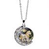 New Accessories Twelve Zodiac Rotating Moon Female Versatile Accessories Necklace Pendant Necklace