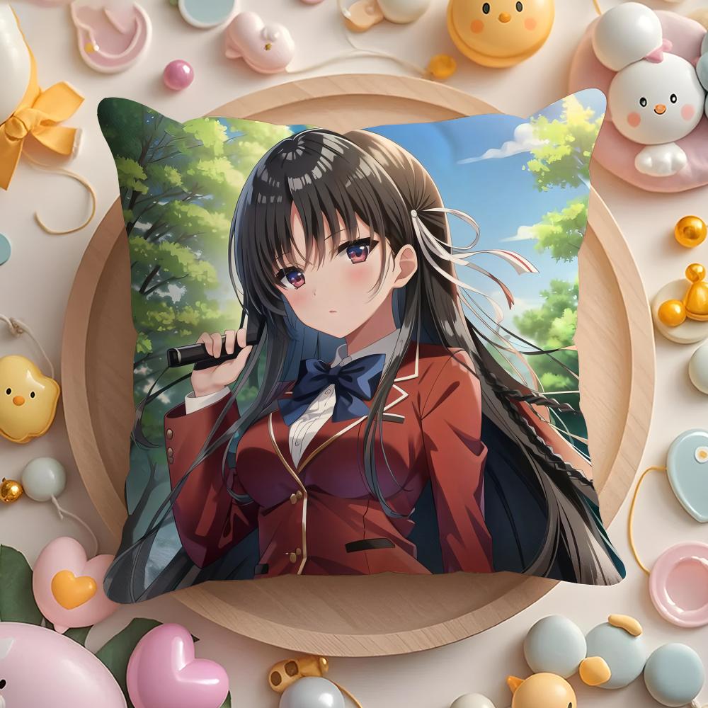 Подушка с принтом из аниме «Классная комната героев» для дома и автомобиля, многоцелевая наволочка - двусторонняя, мягкая и прочная для повседневного использования