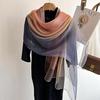 70*180cm Women Gradient Colors Scarf Long Shawls and Wraps for Party Dress Lightweight Pashmina Fashion Scarves