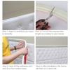 Self-Adhesive 3D Wall Sticker Waterproof Molding Line Tape New Skirting Line  Home Decor