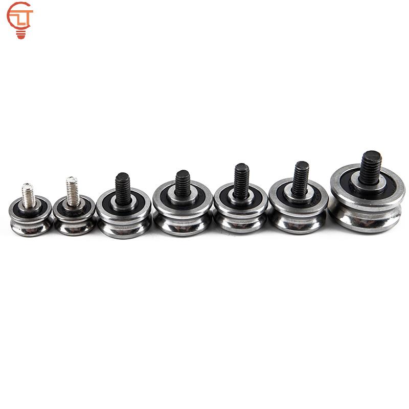 SG15+M5 SG20+M6 SG25+M8 Screw Steel Pulley Ball Bearings Track Guide Roller