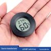 Round Recessed Digital Thermohygrometer with Probe for Cigar Wine Cabinets and Reptile Enclosures