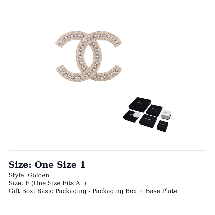 CHANEL Metal & Strass Brooch ABA226-B10374-NM708