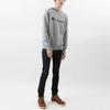 Champion Script Logo Fleece Lined Pullover Crew Neck Sweatshirt Japan Version Unisex Light Gray (Unisex) Sweatshirts