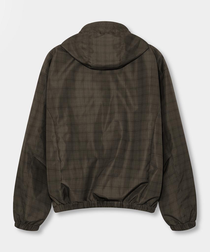 Двусторонний ветрозащитный плащ с капюшоном Dimitri Black Essential Check_3 цвета