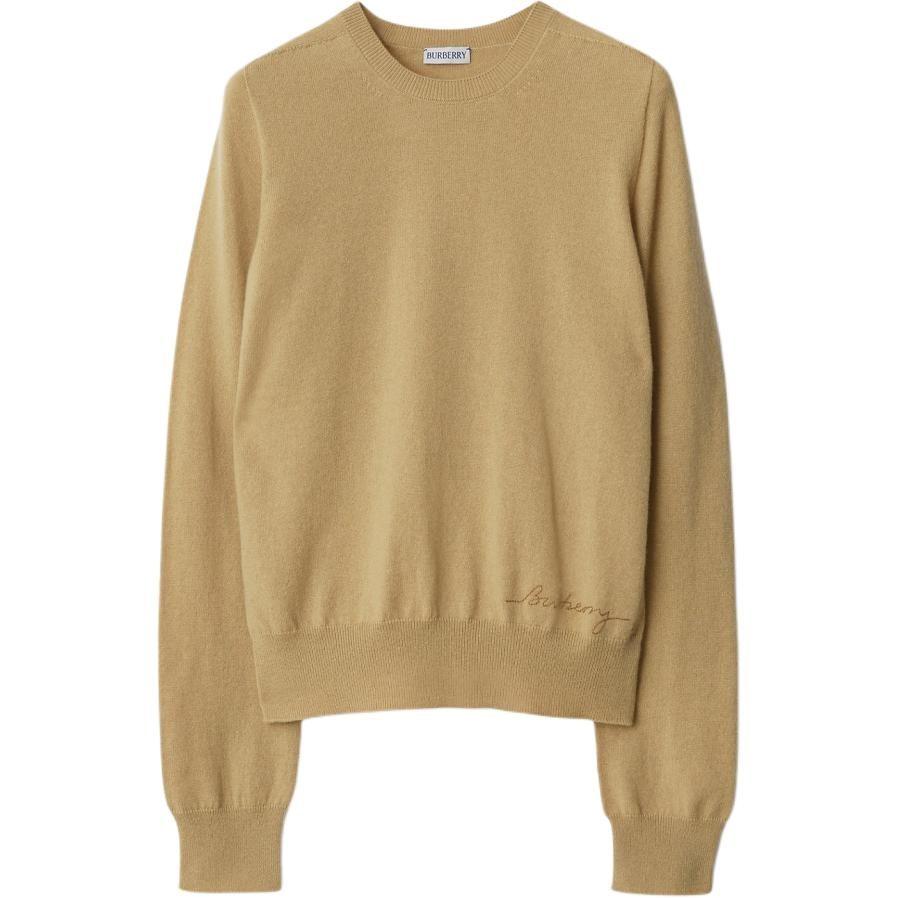 Burberry Кашемировый джемпер с вышитым логотипом 80963351