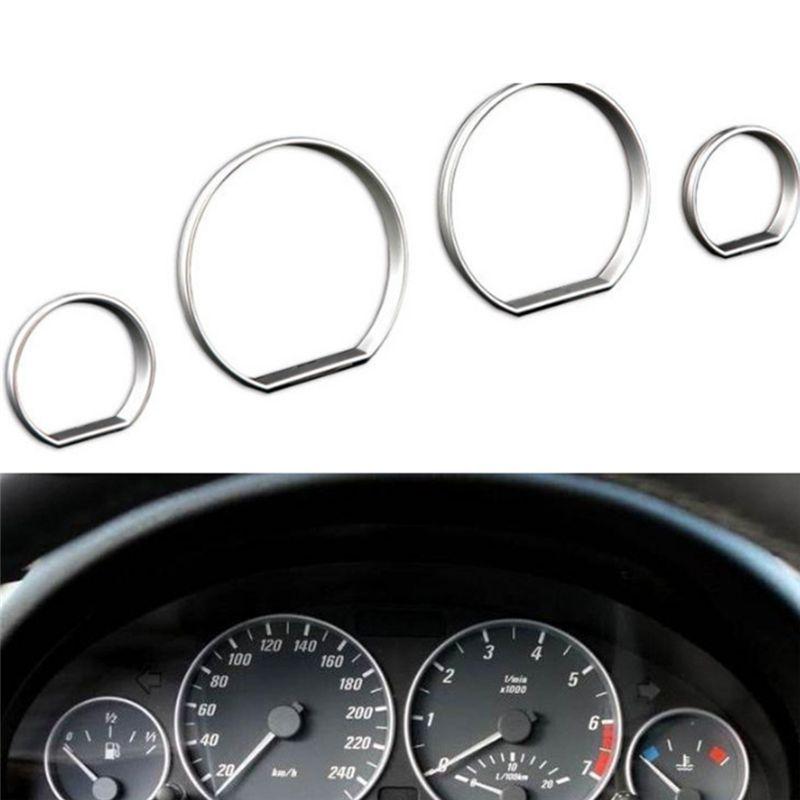 AEA6-Car Front Instrument Trim Frame Speedometer Dial Ring Bezel Car Interior Accessories For BMW 3 Series E46 1998-2007