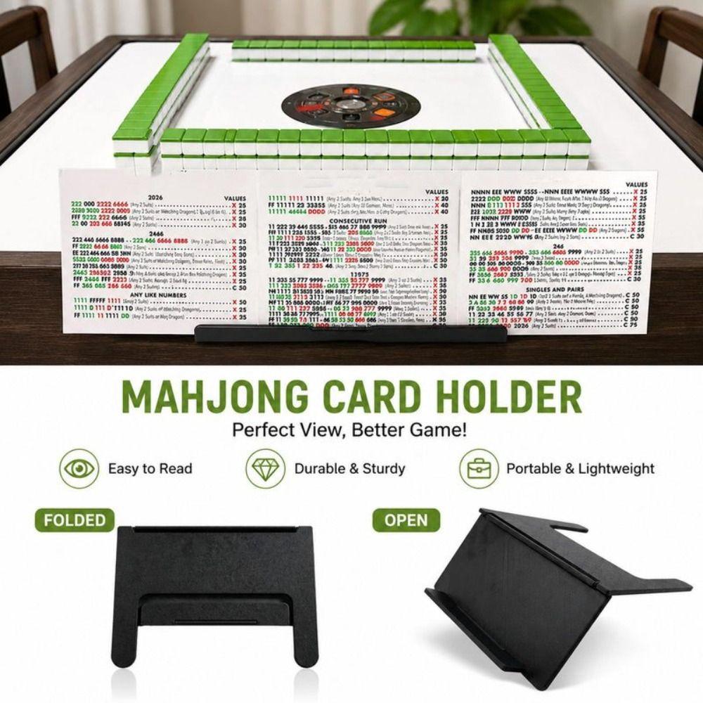 Foldable Table Edge Rack Clip-on Design Playing Card Stand Score Display Rack for Card Enthusiasts