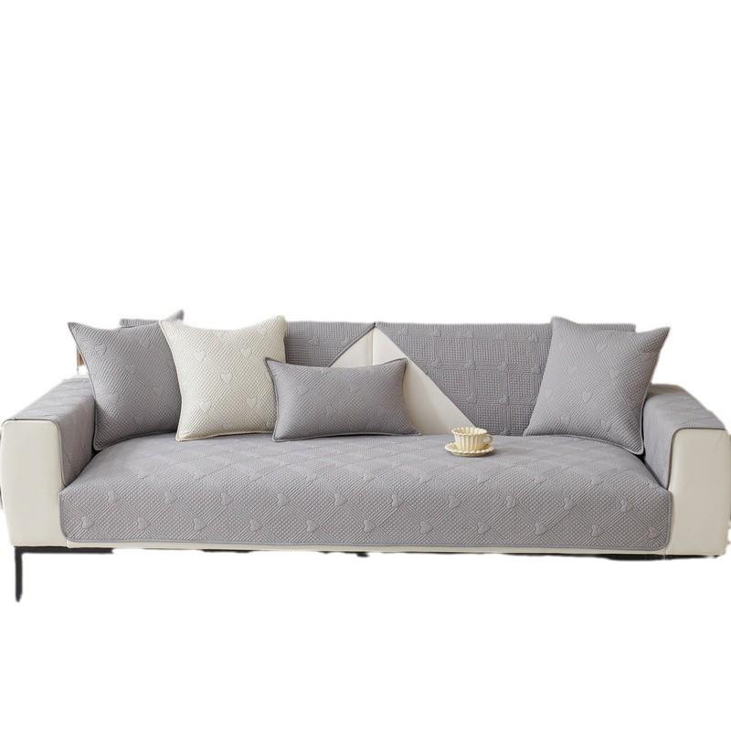 Sofa Cushion Pure Cotton Four-Season Universal Fabric Non-Slip Sofa Cover Cover Cloth Modern Simple And Advanced Cotton Seat Cushion