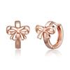 CRANNE 14K GF Cute Ribbon One-Touch Earrings C24EGF211