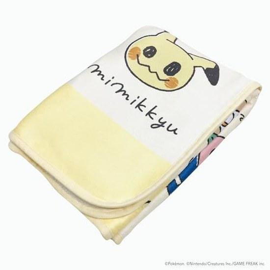 Коленный плед MORIPiLO с персонажами Pokémon (Монпоке Пикачу мягкая овечья боа) милые теплые товары лето зима меры по кондиционированию 70x100см лицо желтый Карман