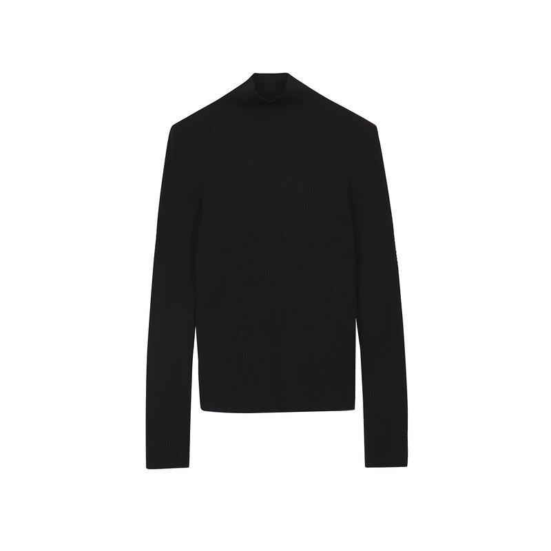 LESS 2024 Winter Slim Fit High Neck Pullover Sweater