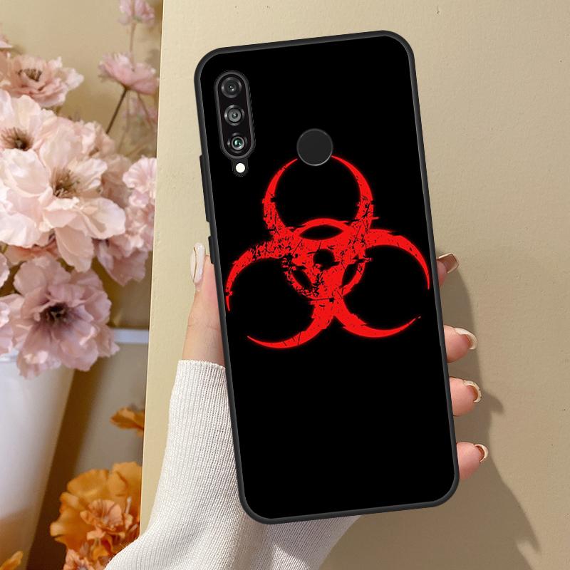 Символ Биологической Опасности Для Huawei Nova 10 SE 9 3i 7i 8i 11i 12i Y73 Y90 Y70 Y72 Y61 Y91 P60 Pro P40 P30 Lite Чехол