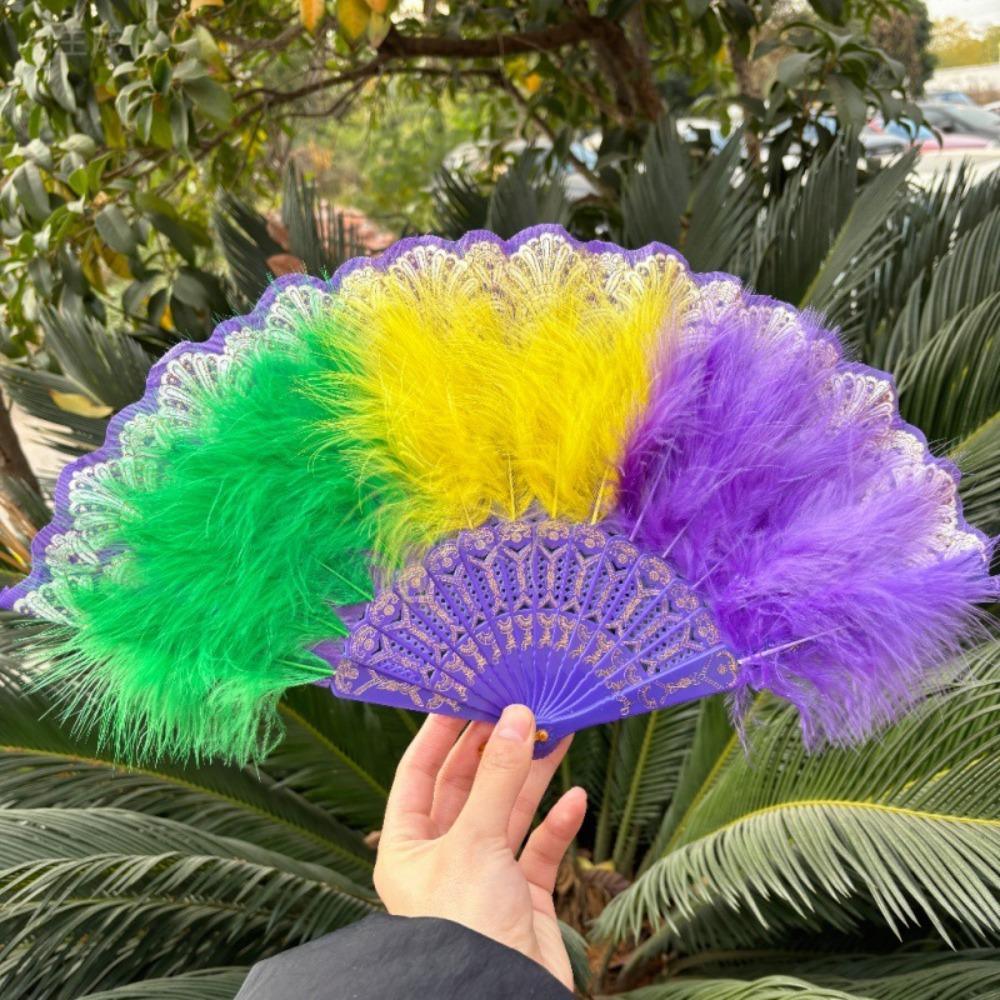 Пластиковая Рамка Перо Складной Веер Китайский Стиль Кружевной Веер Портативный Ретро Ручной Веер Модное Шоу