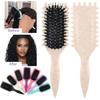 Curl Defining Hair Brush Soft Bristles Scalp Massage Women Curly Hair Shaping Styling Detangling Comb
