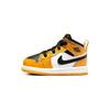 Детские кроссовки Air 1 Mid TD Reverse Yellow Toe Taxi White Black 640735-701