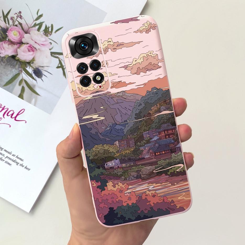 Для Xiaomi Redmi Note 11 Чехол Redmi Note 11S 4G Стильная Конфетная Расписная Крышка Мягкий ТПУ Чехол для Телефона Для Redmi Note 11 Pro Plus Оболочка