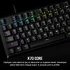 Corsair K70 Core RGB Механическая игровая клавиатура с подставкой для запястий - Линейные предварительно смазанные переключатели MLX Red - Звукопоглощение