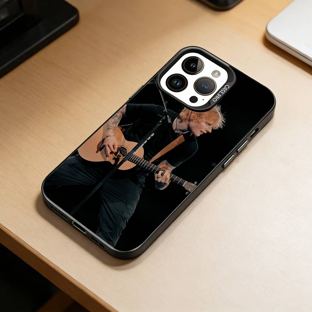 Мужской певец-D-Эд Ширан Чехол для телефона для iPhone 17,16,15,14,13,12,11 Plus,Pro Max,XS,Цветной Серебристый Чехол для телефона Funda Cover