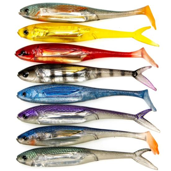 2 шт., 31 г/12,5 см, мягкие приманки, искусственная приманка, яркий цвет, мягкие, гибкие, устойчивые к укусу, реалистичные рыболовные приманки с Т-образным хвостом, приманки для плавания