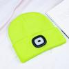 Women Men Illuminated Hat USB Charging LED Beanie Hat Headlamp Knitting Hat Unisex Winter Knit Beanie with 4 LEDs Light
