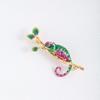 Brooch Enamel Women's Decoration Jewellery Dress Matching Accessories Brass with Gold Plating Party Wear Gifts for Girls