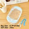 Оригинальный дизайн прозрачные ПВХ сумки для хранения для женщин сумка для хранения куклы каваи с красочным шнурком дисплей плюшевой куклы 2025 новинка
