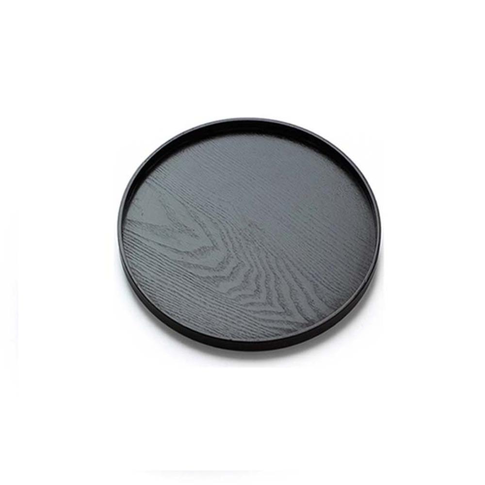 Круглый сервировочный поднос Деревянная тарелка для еды Кухонные аксессуары Поднос для чая Ресторан