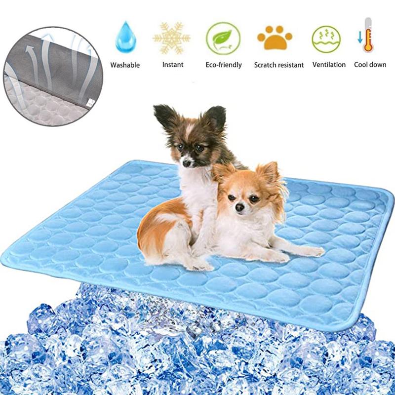 Summer Pets Cooling Mat For Small Medium Large Dogs Breathable Puppy Blanket Bed Cat Sleeping Pad Washable Dogs Car Seat