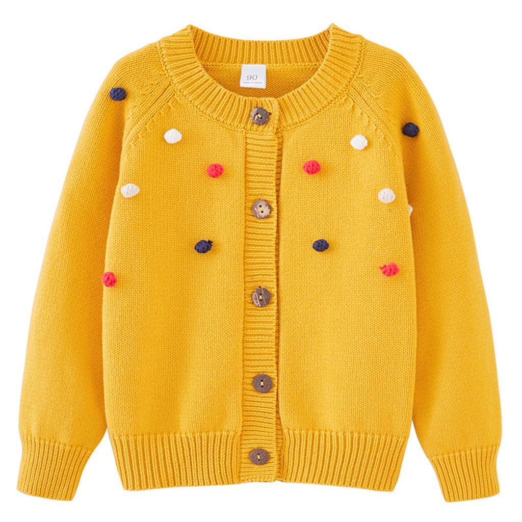 Children's Fashion Casual Cardigan Knitted Long Sleeve Top
