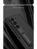 Чехол для Samsung Z Fold6: Гладкая кожа, Магнитная петля, Встроенная защитная пленка для экрана, Креативный трансграничный дизайн